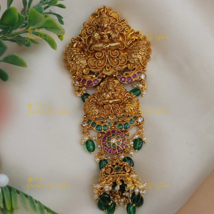 Exquisite Temple Kemp Lakshmi Floral Hair Pin