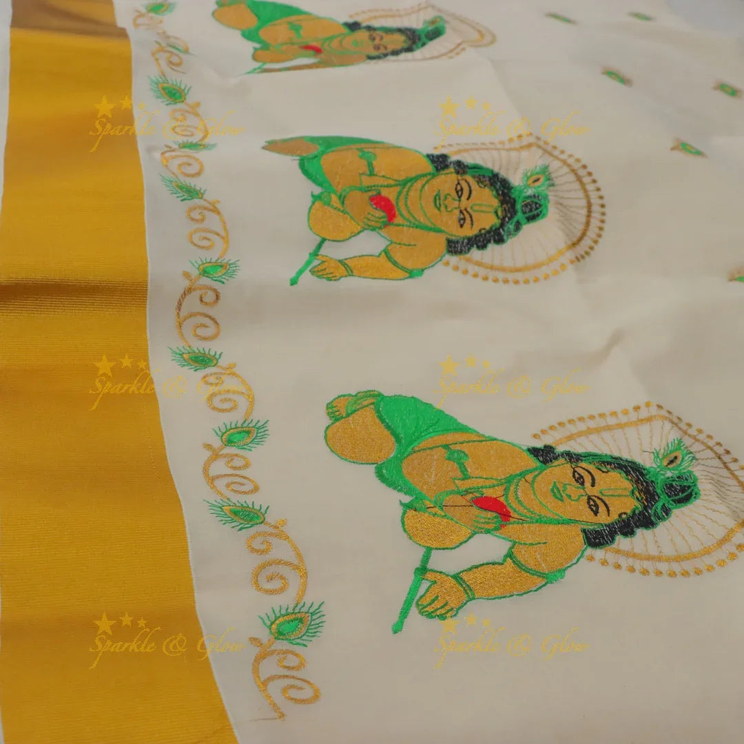 Radiant Balakrishna Kerala Tissue Saree for Festivities