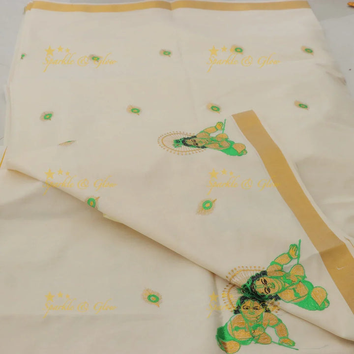 Radiant Balakrishna Kerala Tissue Saree for Festivities