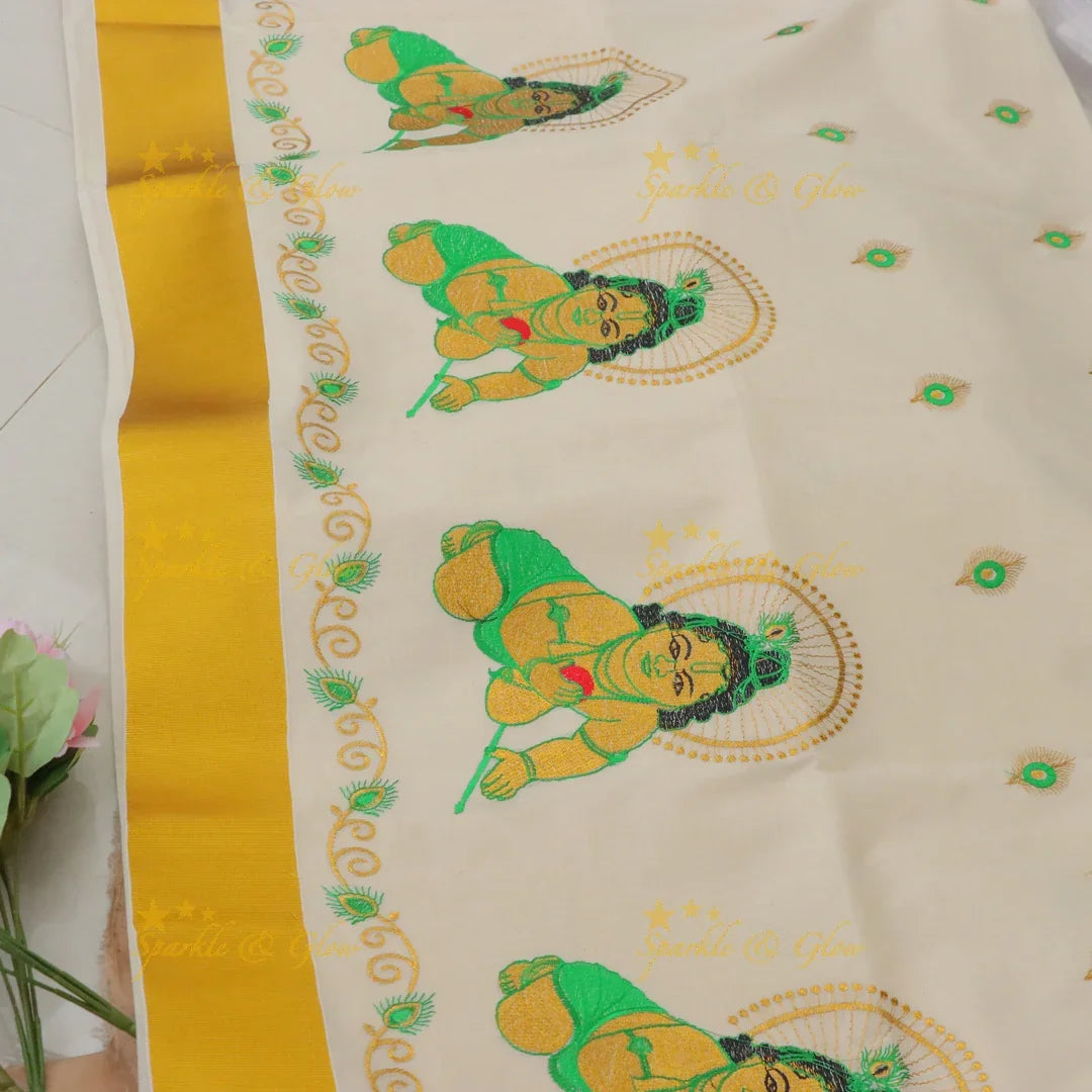 Radiant Balakrishna Kerala Tissue Saree for Festivities