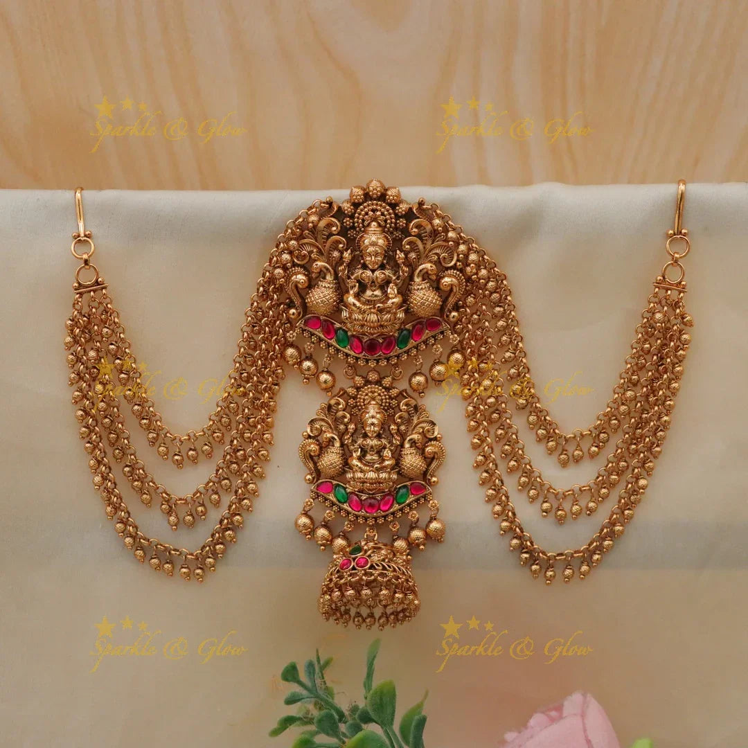 Exquisite Lakshmi Kemp Peacock Hair Accessory