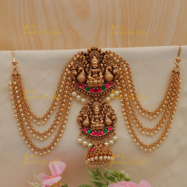 Exquisite Lakshmi Kemp Peacock Hair Accessory