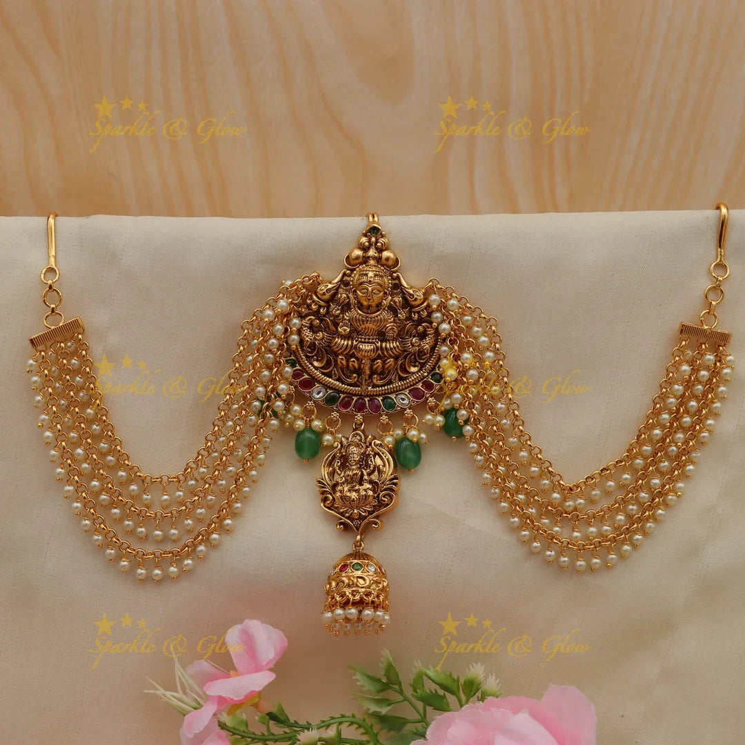 Exquisite Dual-Tone Lakshmi Kemp Jadabilla - Festive Elegance