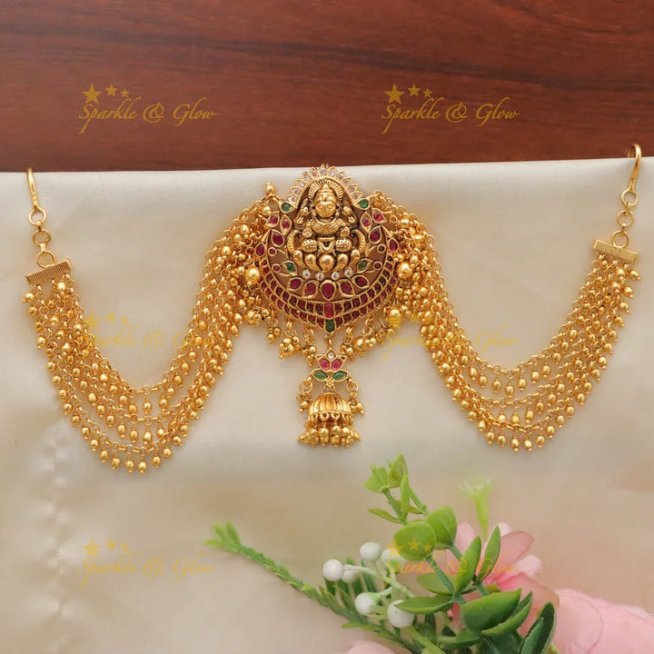 Exquisite Lotus Lakshmi Hairclip for Elegant Weddings
