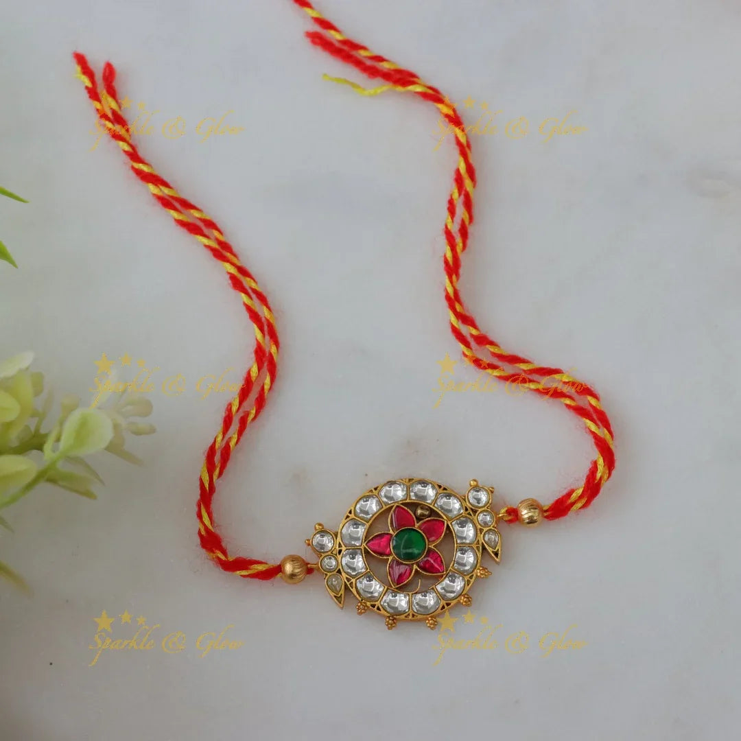 Exquisite Kundan Rakhi - Celebrate with Elegance