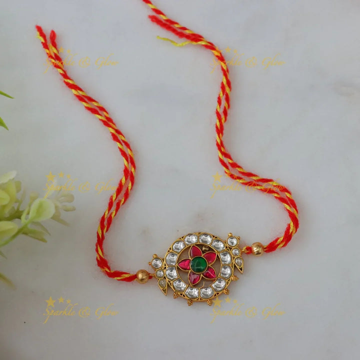 Exquisite Kundan Rakhi - Celebrate with Elegance