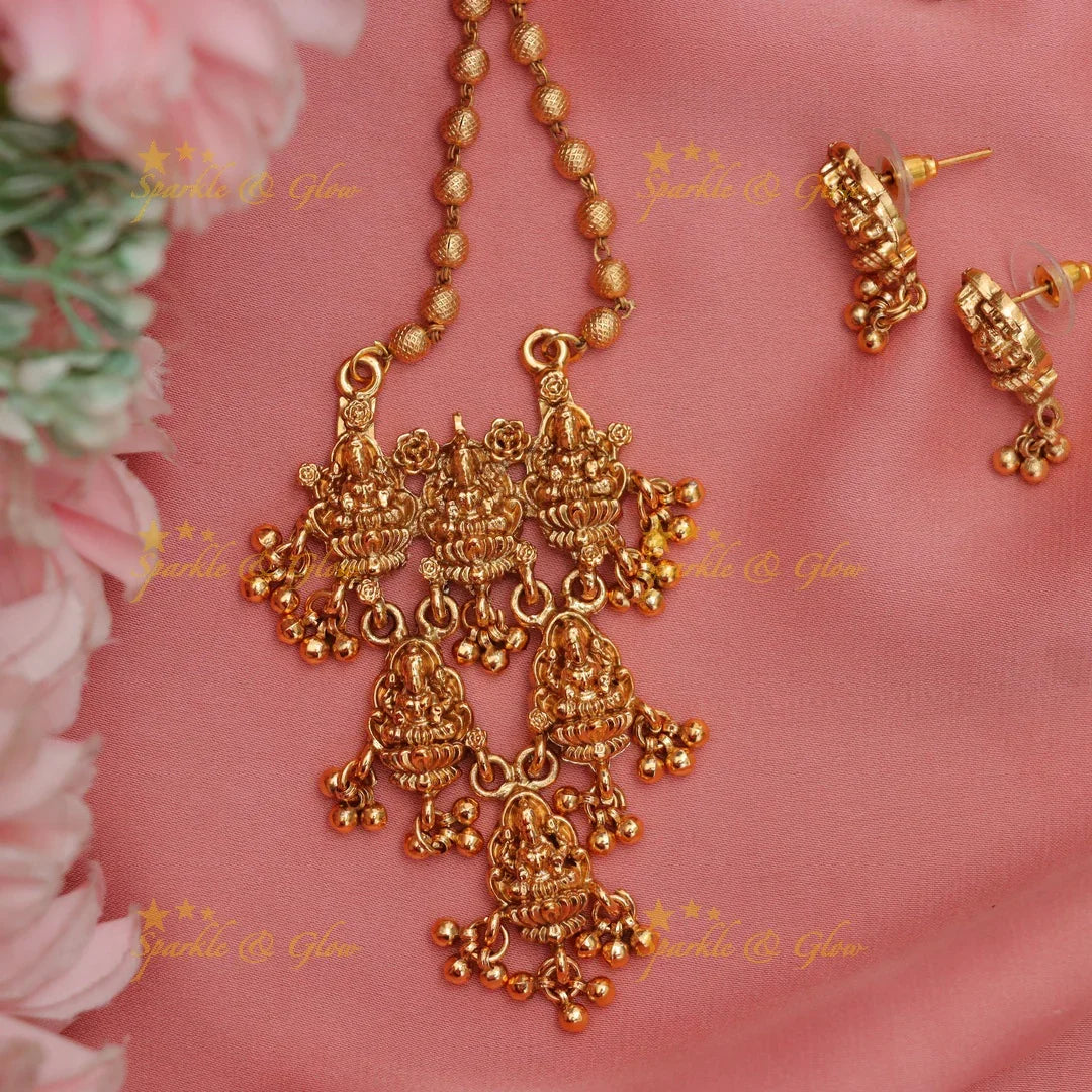 Exquisite Lakshmi Gold Necklace | Imitation Jewelry