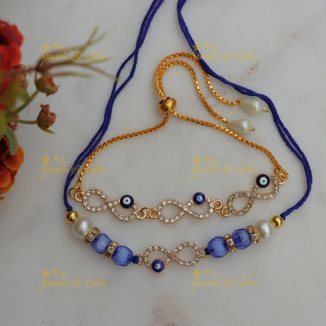 Infinity Rakhi Bracelet - Festive Elegance Jewelry