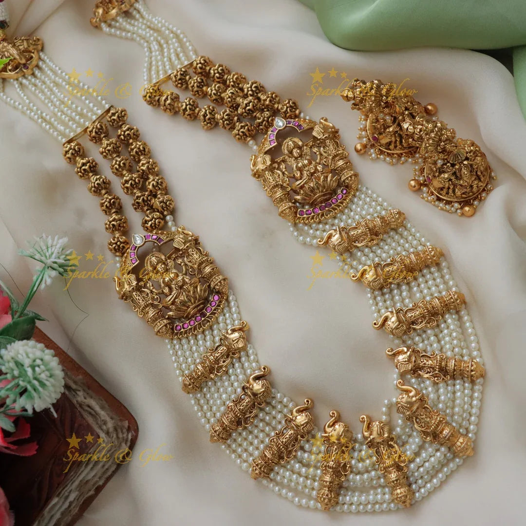 Luxurious Jadau Kundan Pearl Necklace | Latest Collection