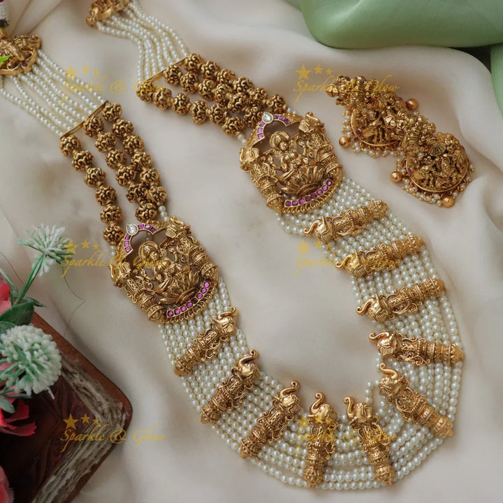 Luxurious Jadau Kundan Pearl Necklace | Latest Collection