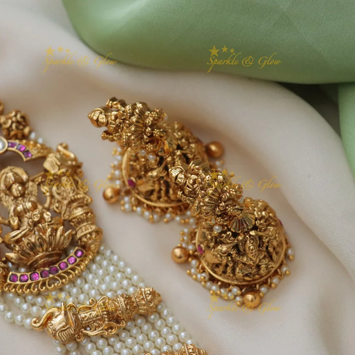 Luxurious Jadau Kundan Pearl Necklace | Latest Collection