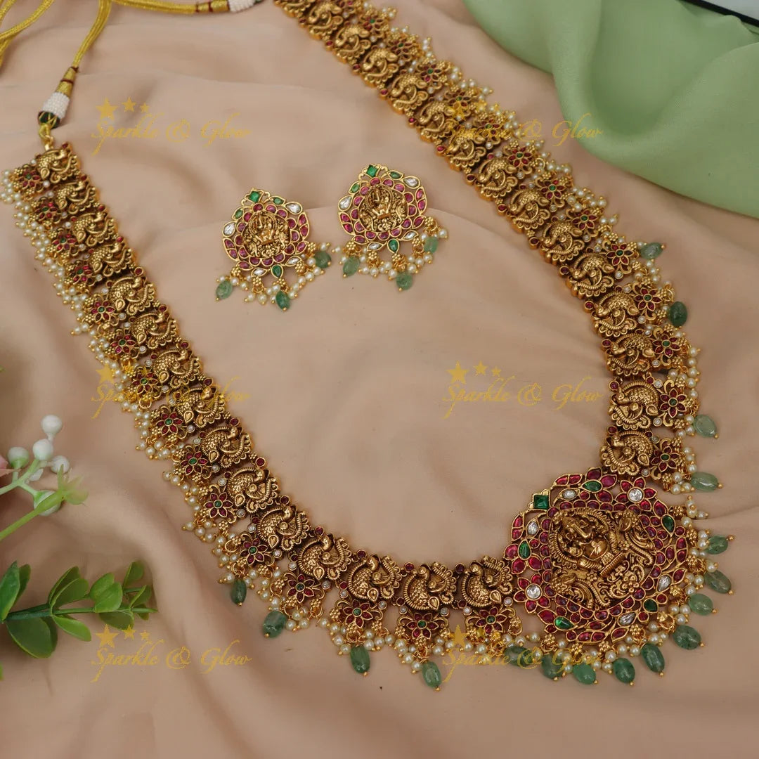 Exquisite Ganesh Jadau Necklace for Festive Elegance