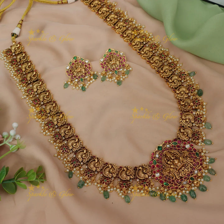 Exquisite Ganesh Jadau Necklace for Festive Elegance