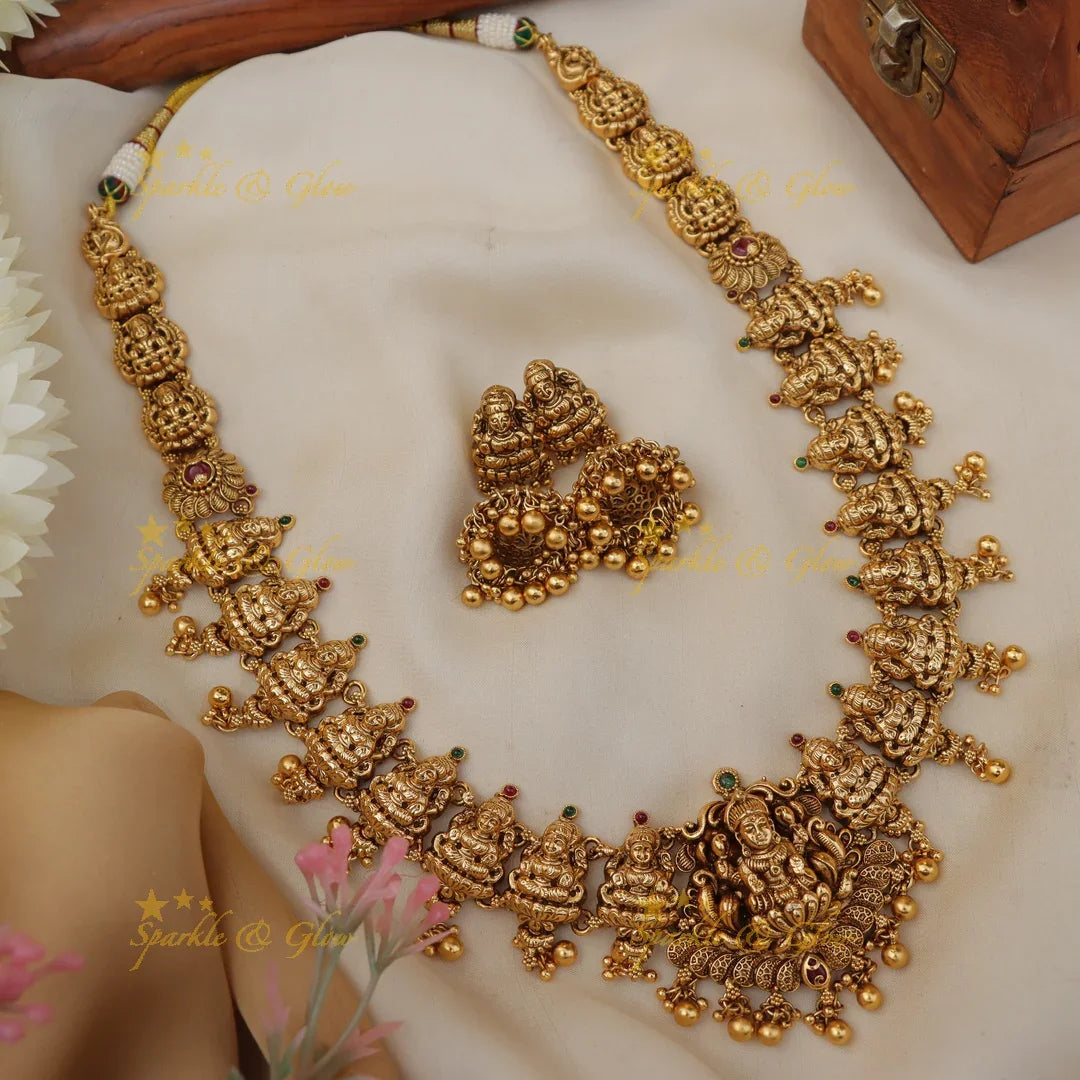 Exquisite Lakshmi Haaram | Perfect for Divine Occasions