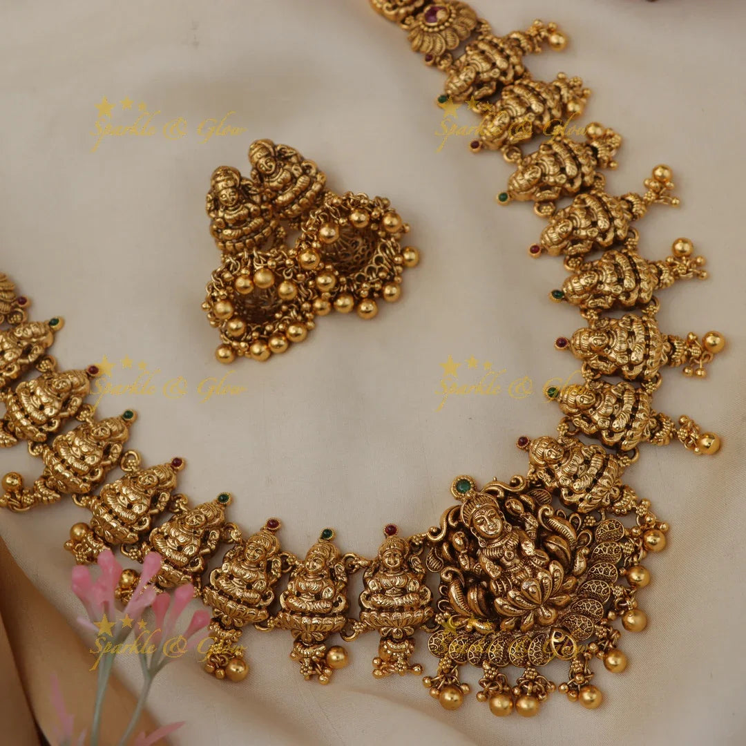 Exquisite Lakshmi Haaram | Perfect for Divine Occasions