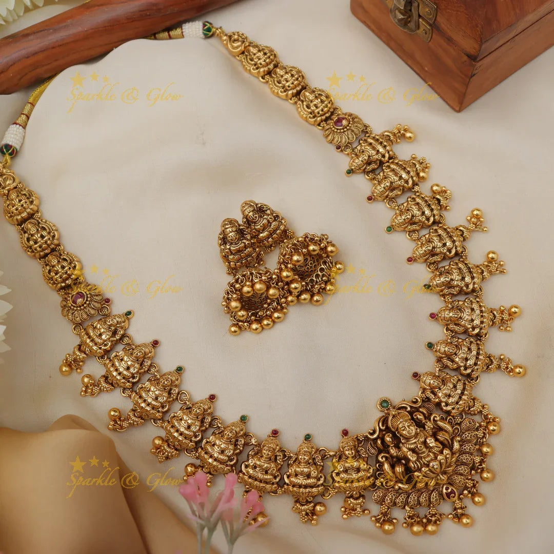 Exquisite Lakshmi Haaram | Perfect for Divine Occasions