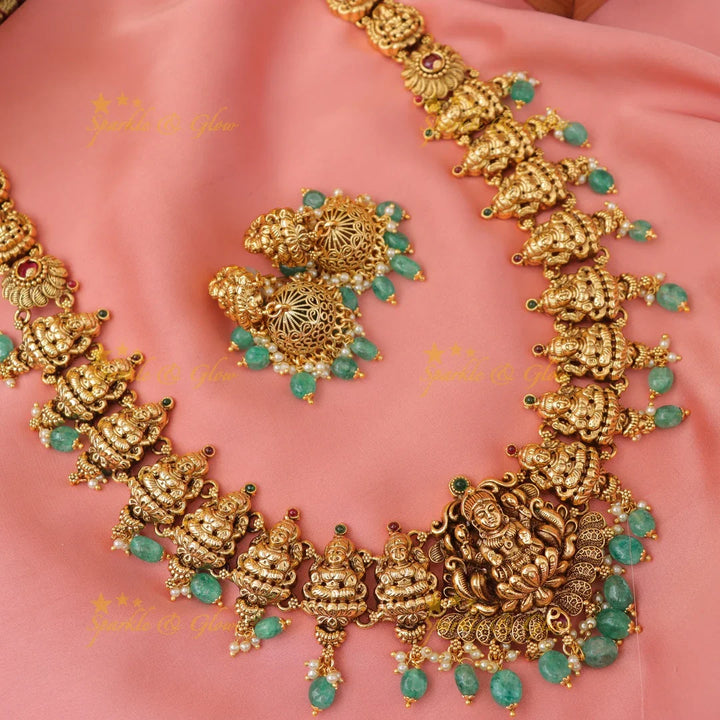 Exquisite Lakshmi Haaram | Perfect for Divine Occasions