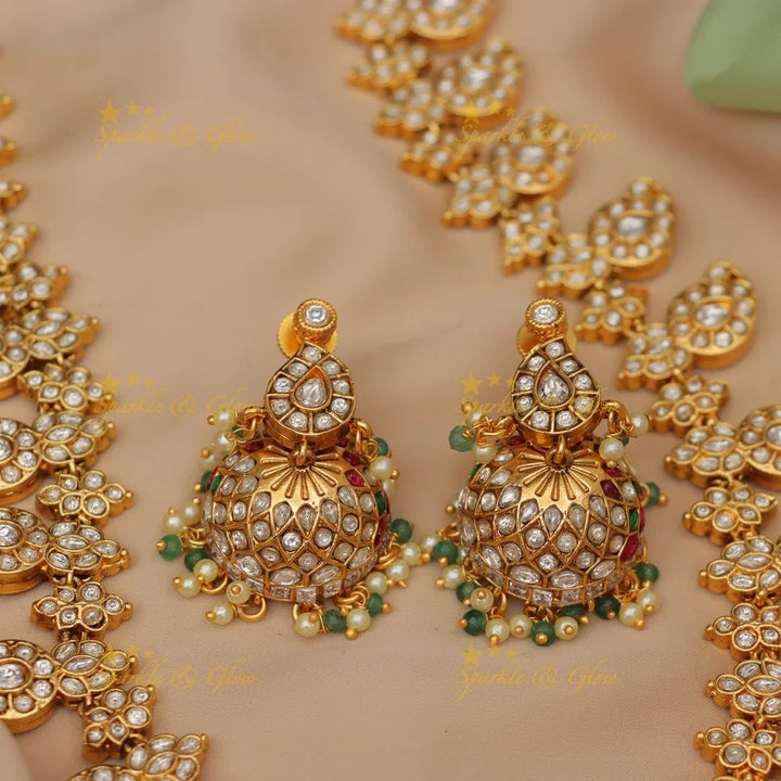 Majestic Jadau Peacock Necklace for Celebrations