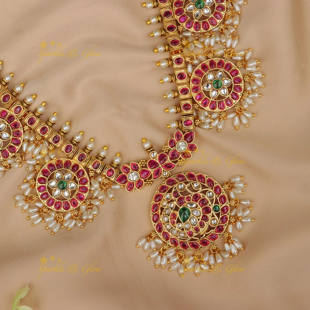 Exquisite Peacock Necklace Set for Weddings & Festivities