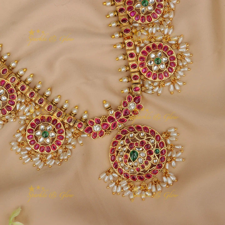 Exquisite Peacock Necklace Set for Weddings & Festivities