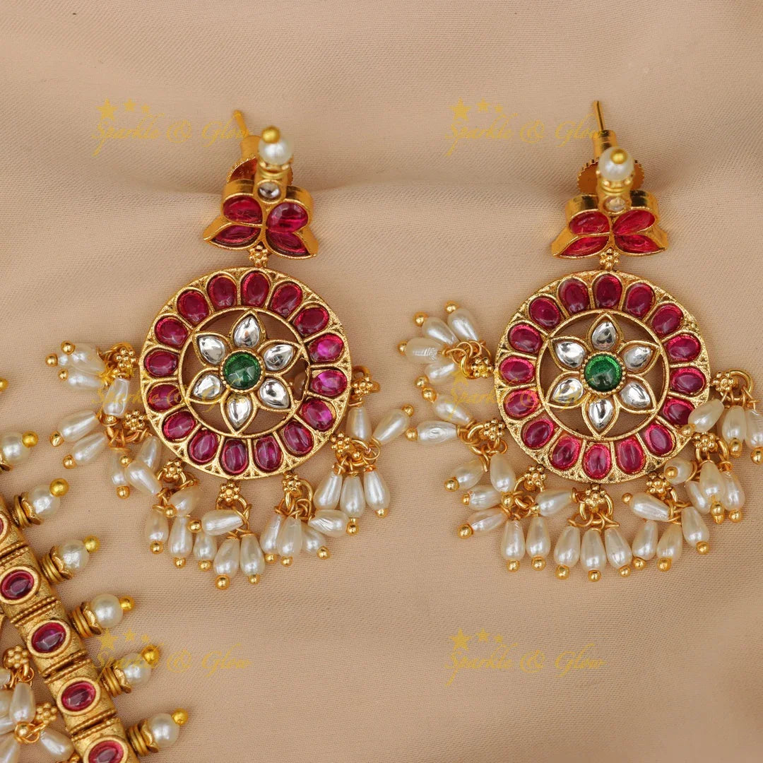 Exquisite Peacock Necklace Set for Weddings & Festivities