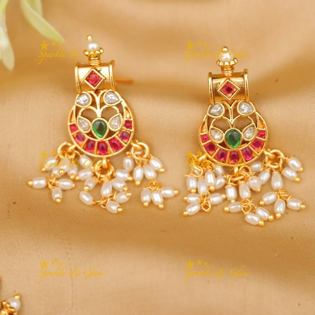 Exquisite Jadau Kundan Guttapusalu Necklace Set Online