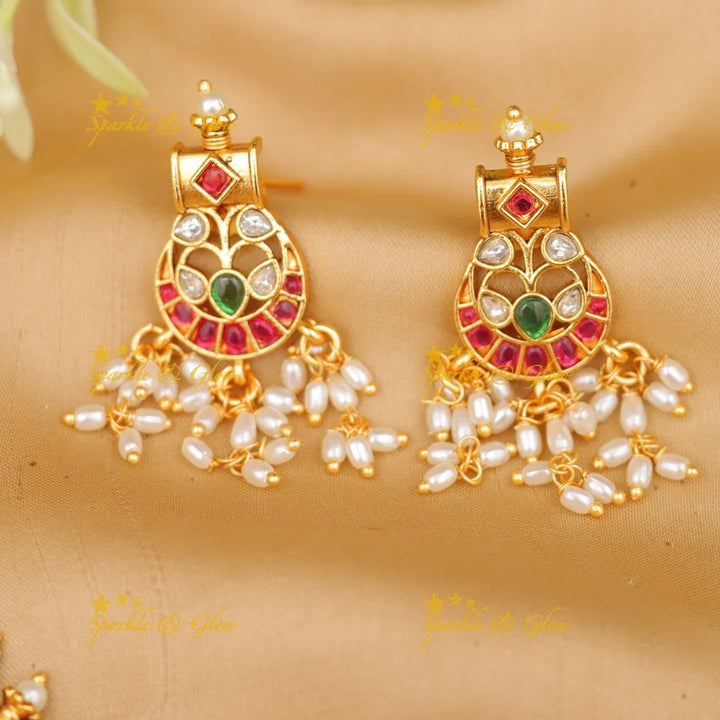 Exquisite Jadau Kundan Guttapusalu Necklace Set Online