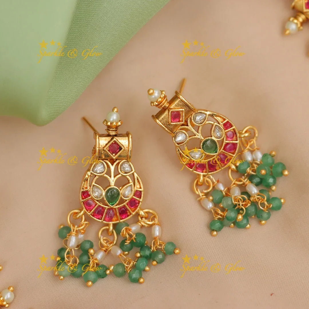 Exquisite Jadau Kundan Guttapusalu Necklace Set Online