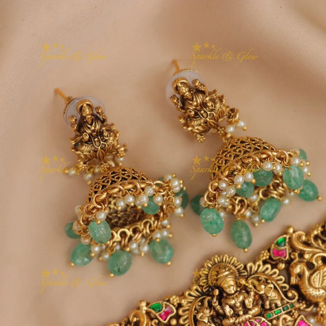 Exquisite Jadau Kundan Lakshmi Necklace - New Arrival