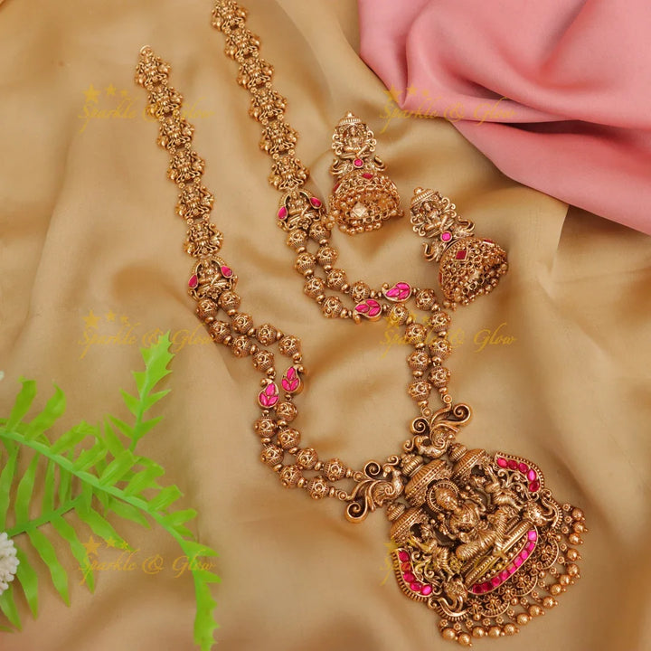 Exquisite Lakshmi Jadau Necklace - Perfect for Celebrations