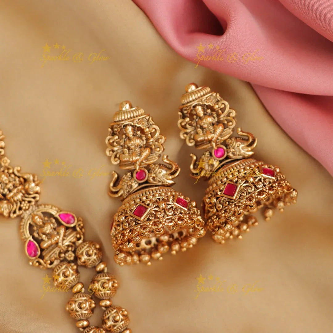Exquisite Lakshmi Jadau Necklace - Perfect for Celebrations