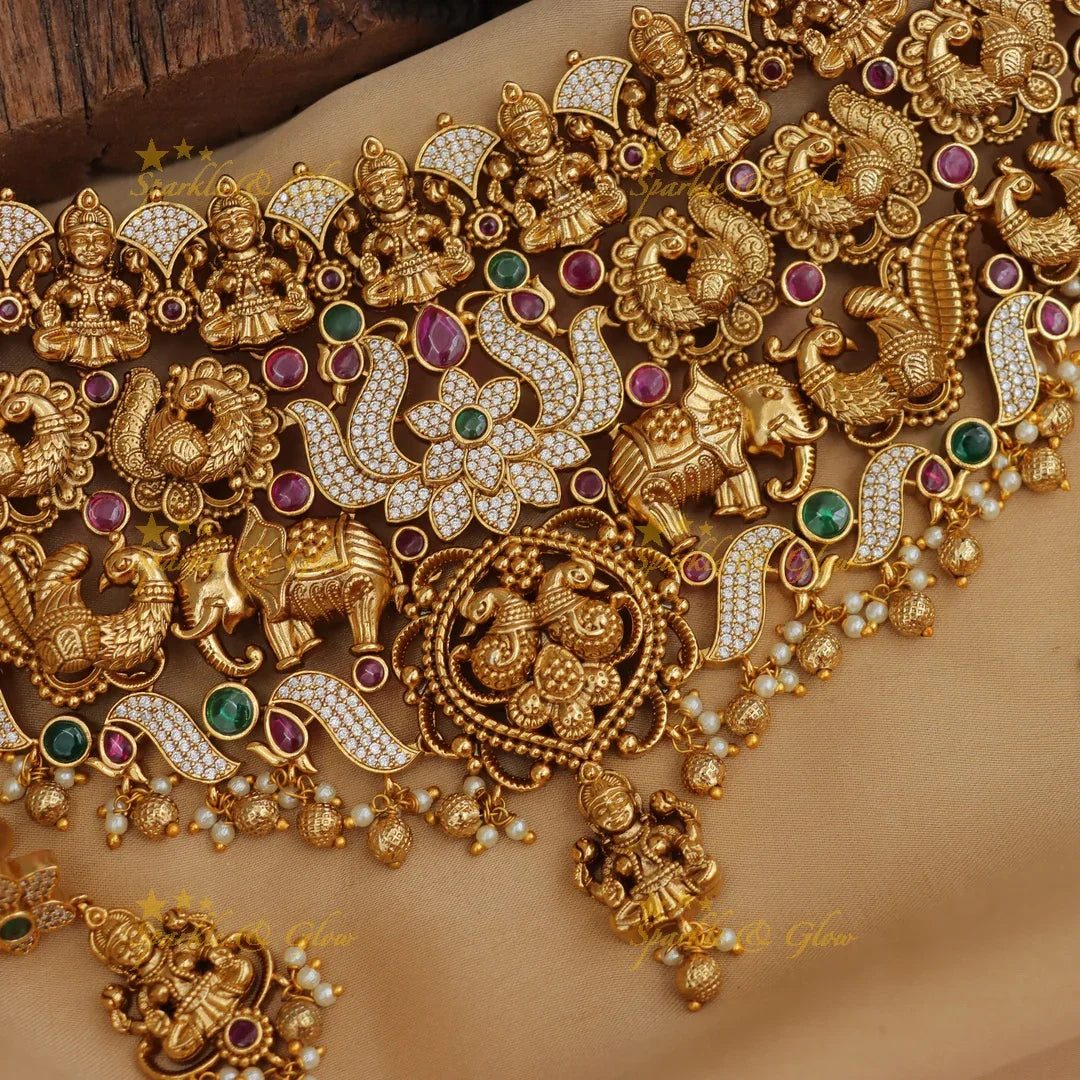 Exquisite Temple Choker Necklace for Weddings