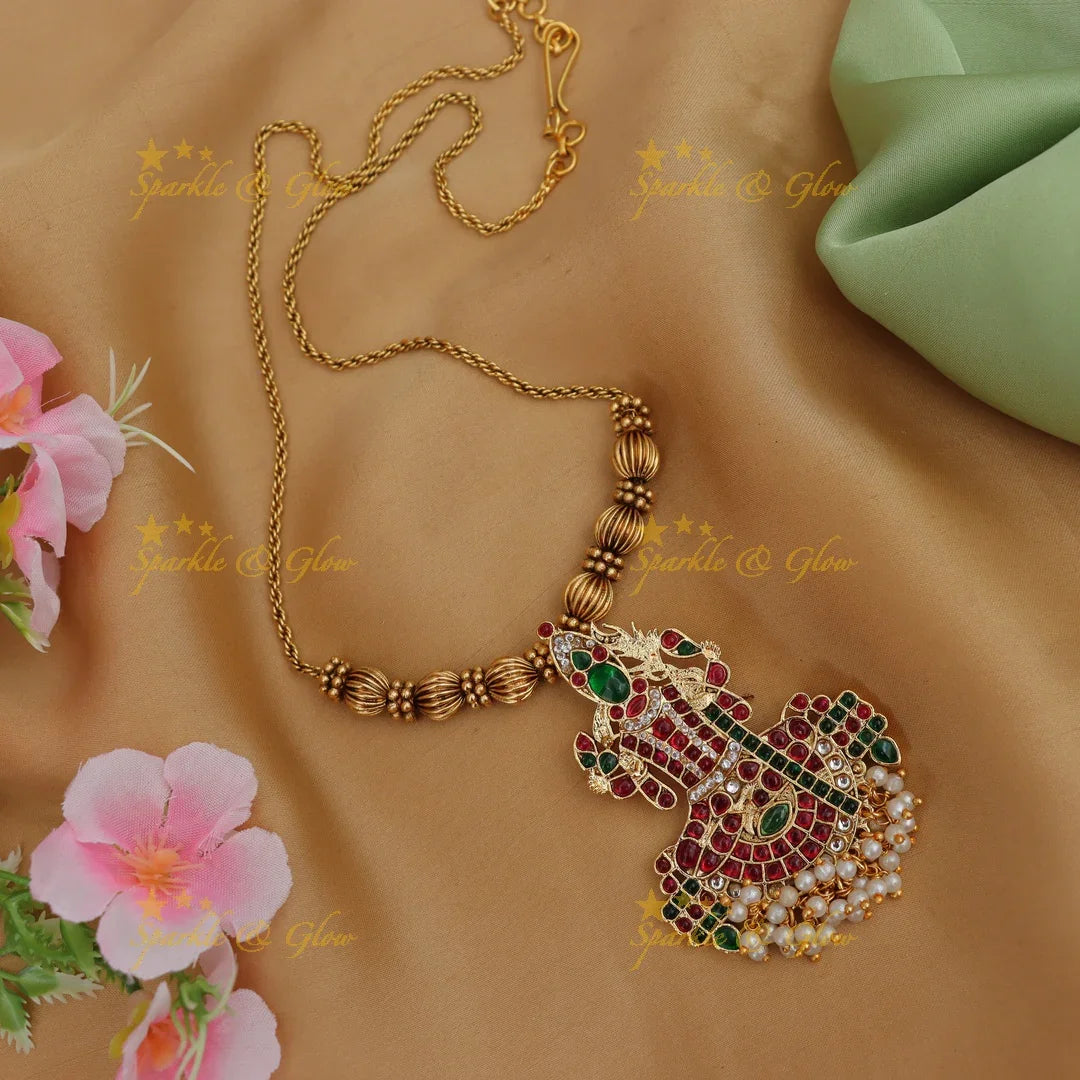 Grand Goddess Jadau Pendent Haraam