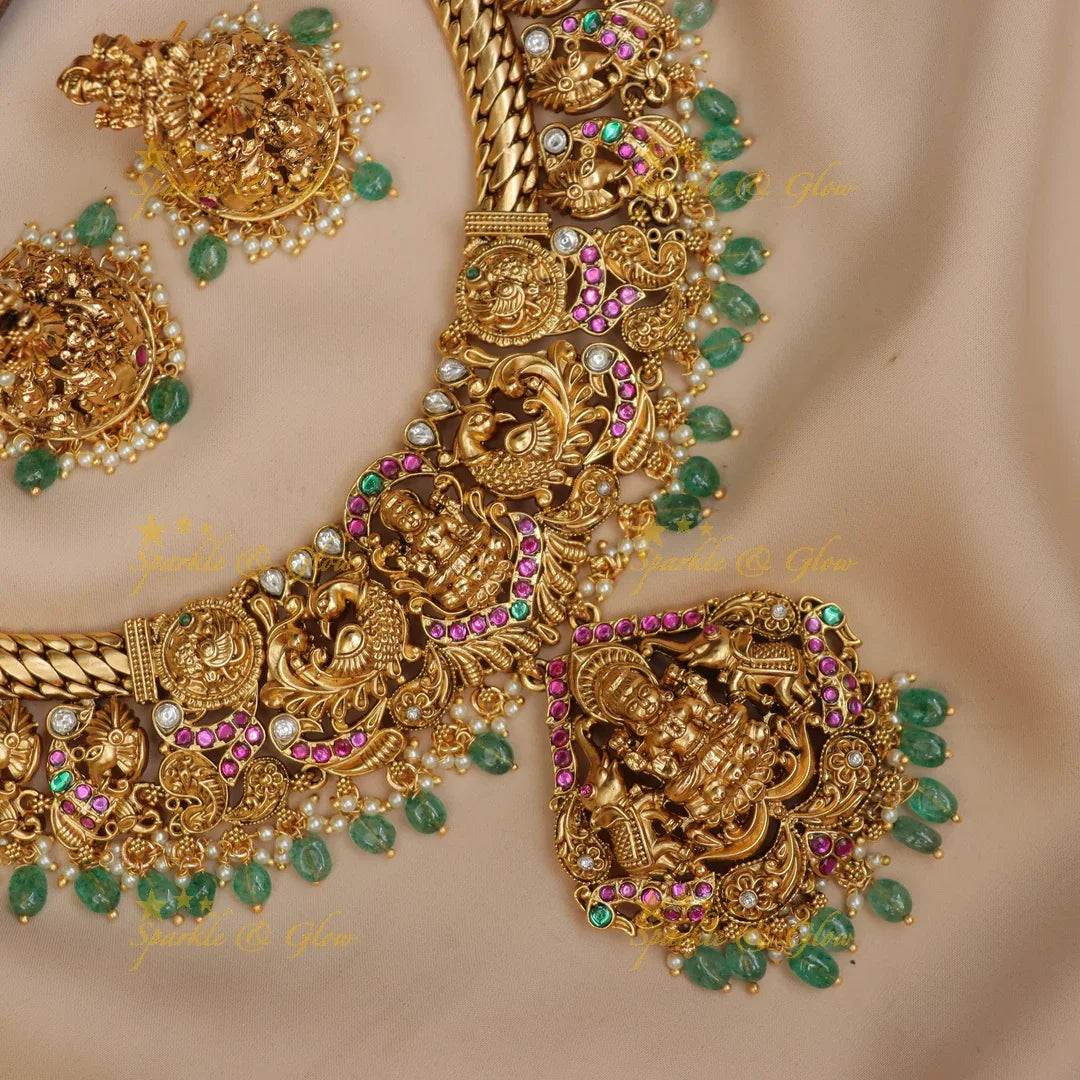 Exquisite Lakshmi Jadau Necklace - Premium Design