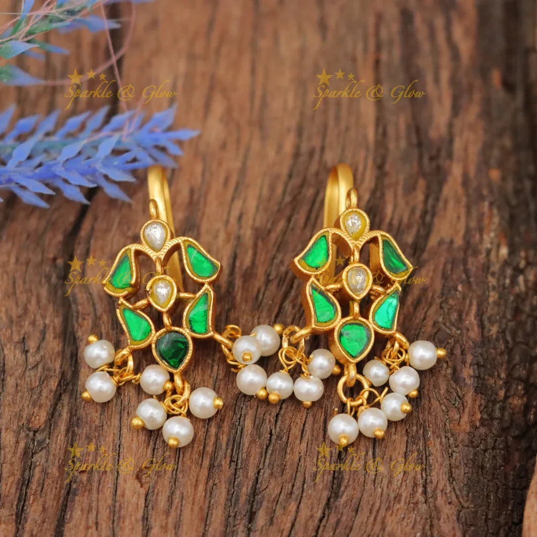 Jadau Kundan Bugadi Earrings for Festive Elegance