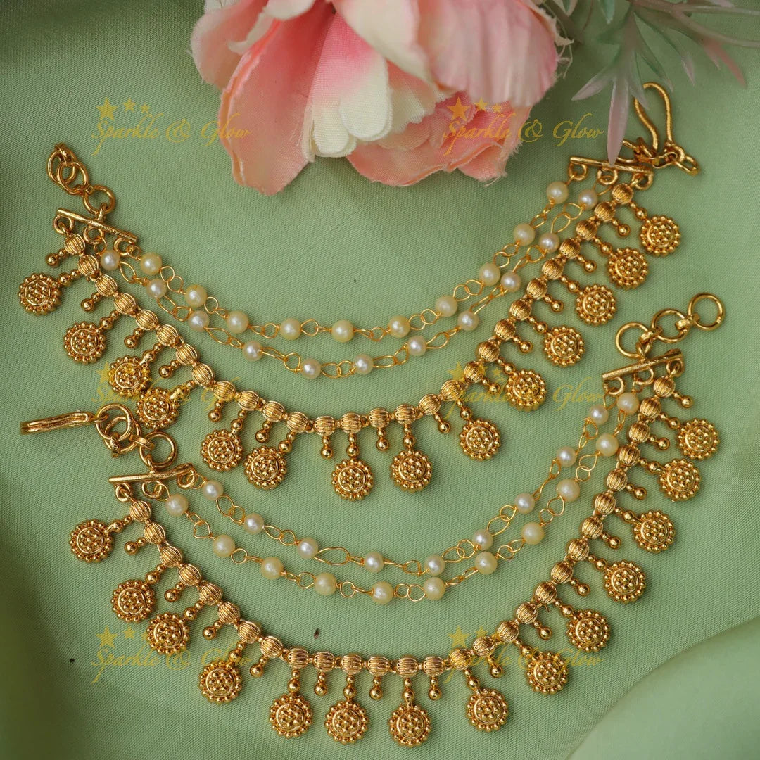 Timeless Gold Plated Earchain for Elegant Occasions