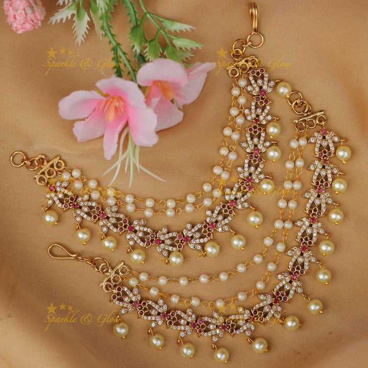 Exquisite Dual Tone Earchain - Elegance Redefined