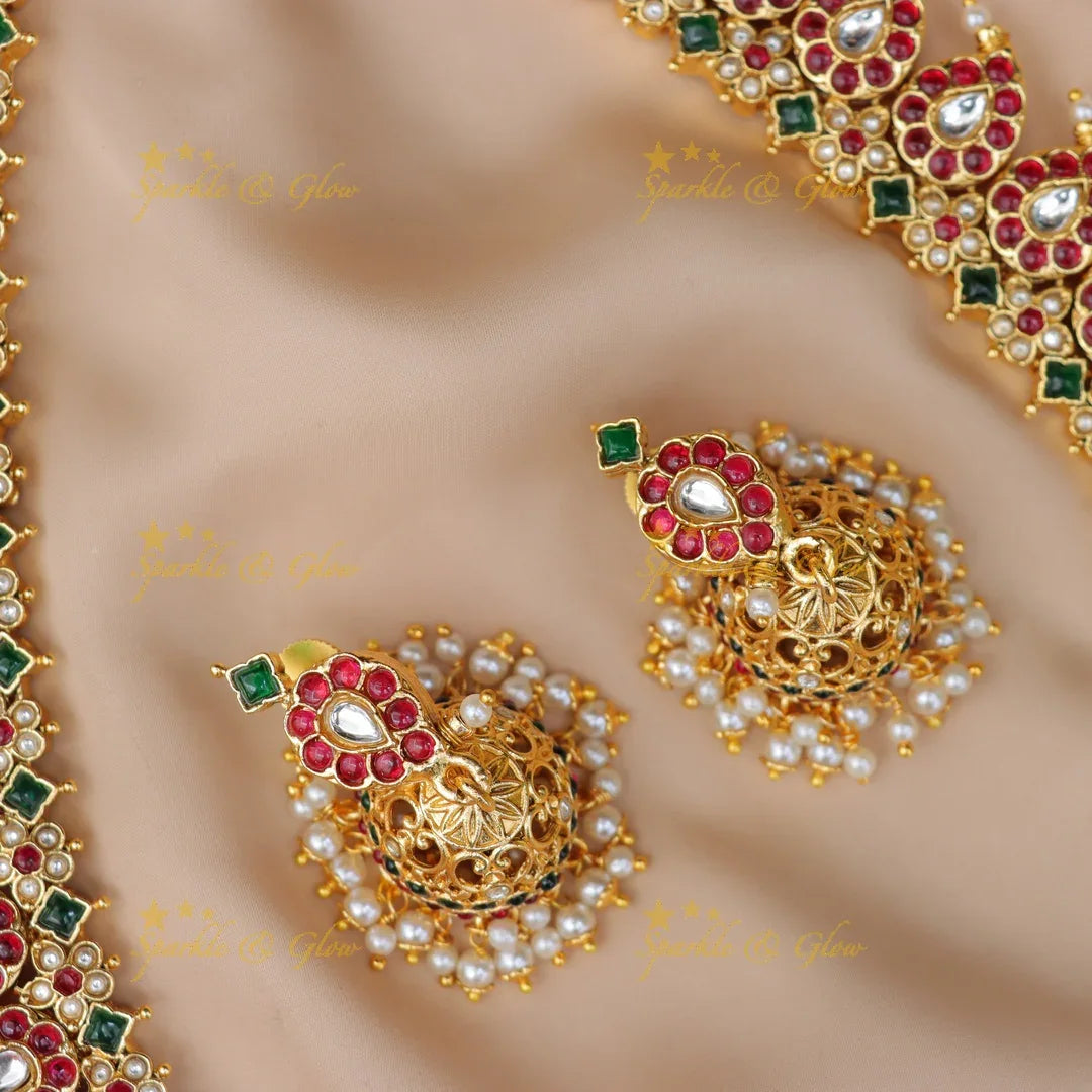 Elegant Kemp Mango Necklace Floral Design | Sparkle & Glow