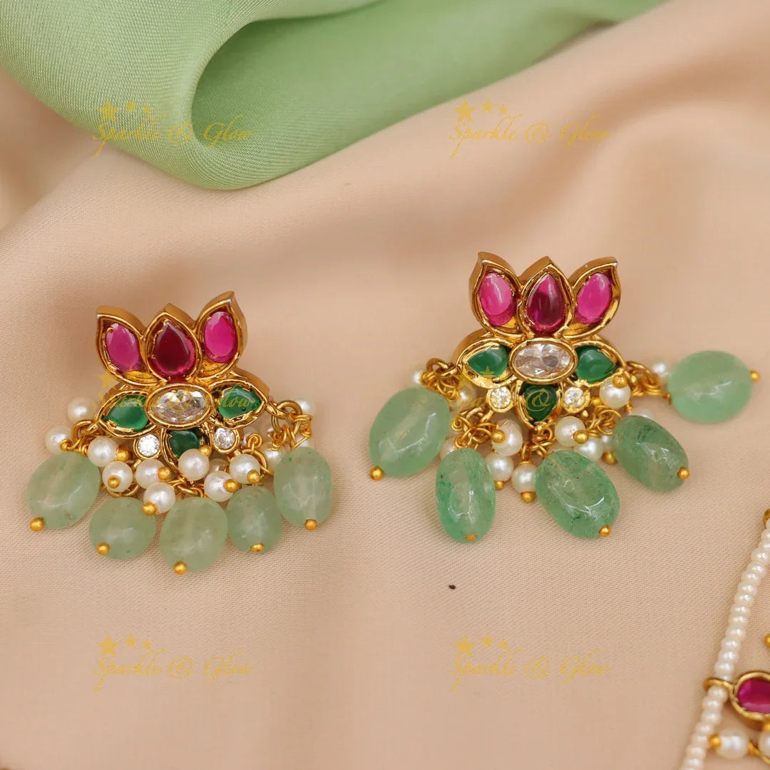 Exquisite Jadau Kundan Teenlada Rani Haram