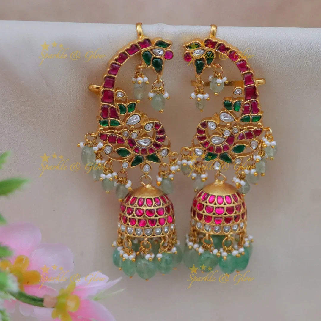 Sparkling Jadau Kundan Bridal Earrings Collection