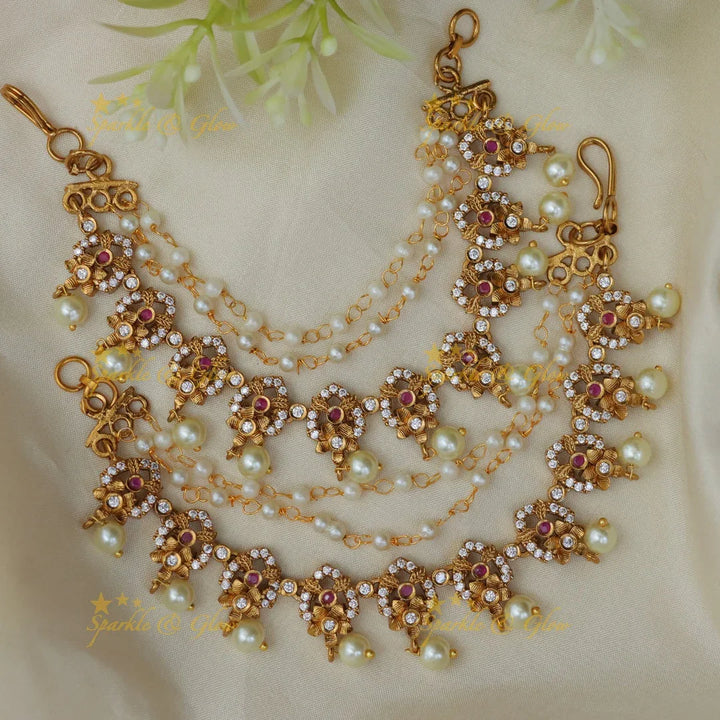 Elegant Kemp Pearl Ear Chain – New Arrival