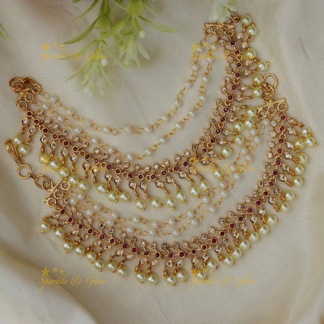 Elegant Kemp Pearl Earchain: Festival's Perfect Glam
