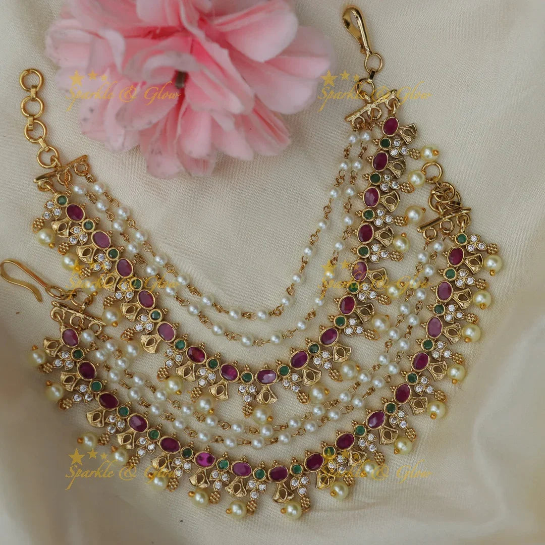 Exquisite Gold-Toned Kemp Earchain for Timeless Elegance
