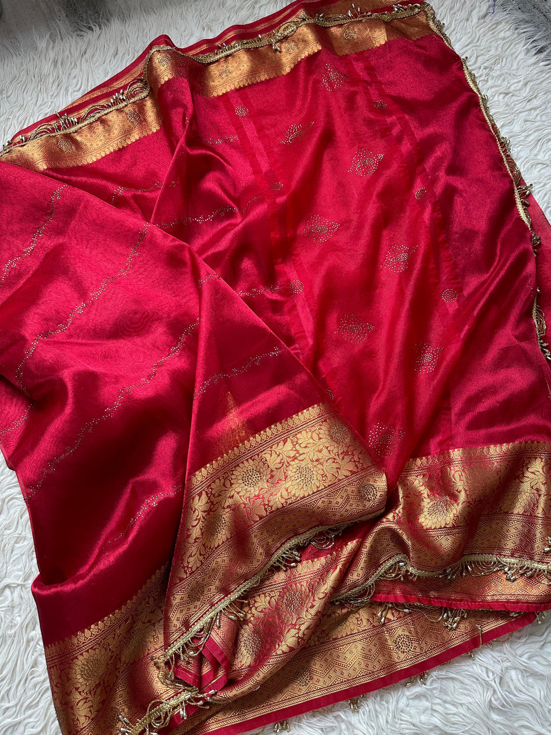 Luxurious Handmade Tissue Silk Saree for Festive Elegance