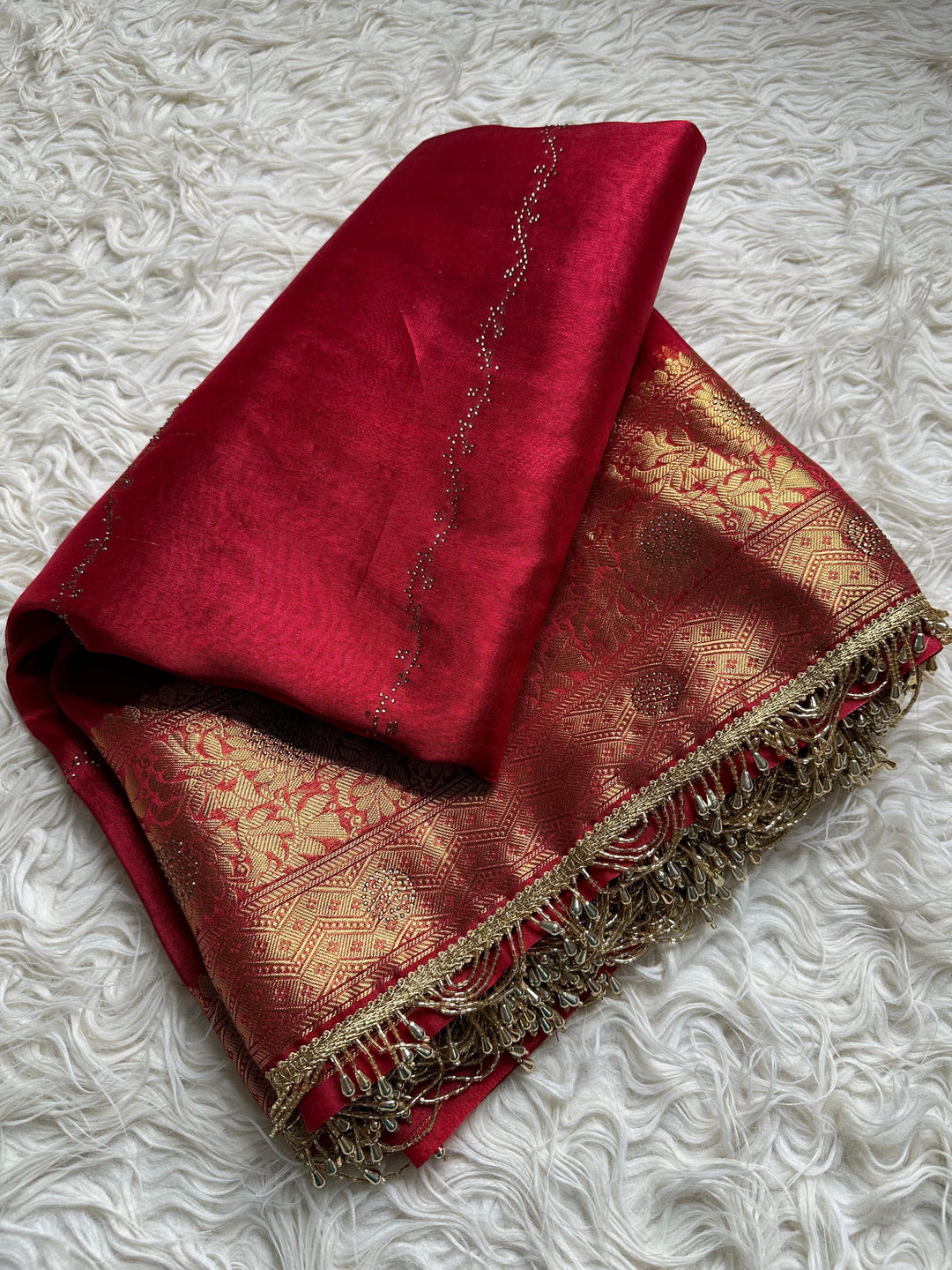 Luxurious Handmade Tissue Silk Saree for Festive Elegance