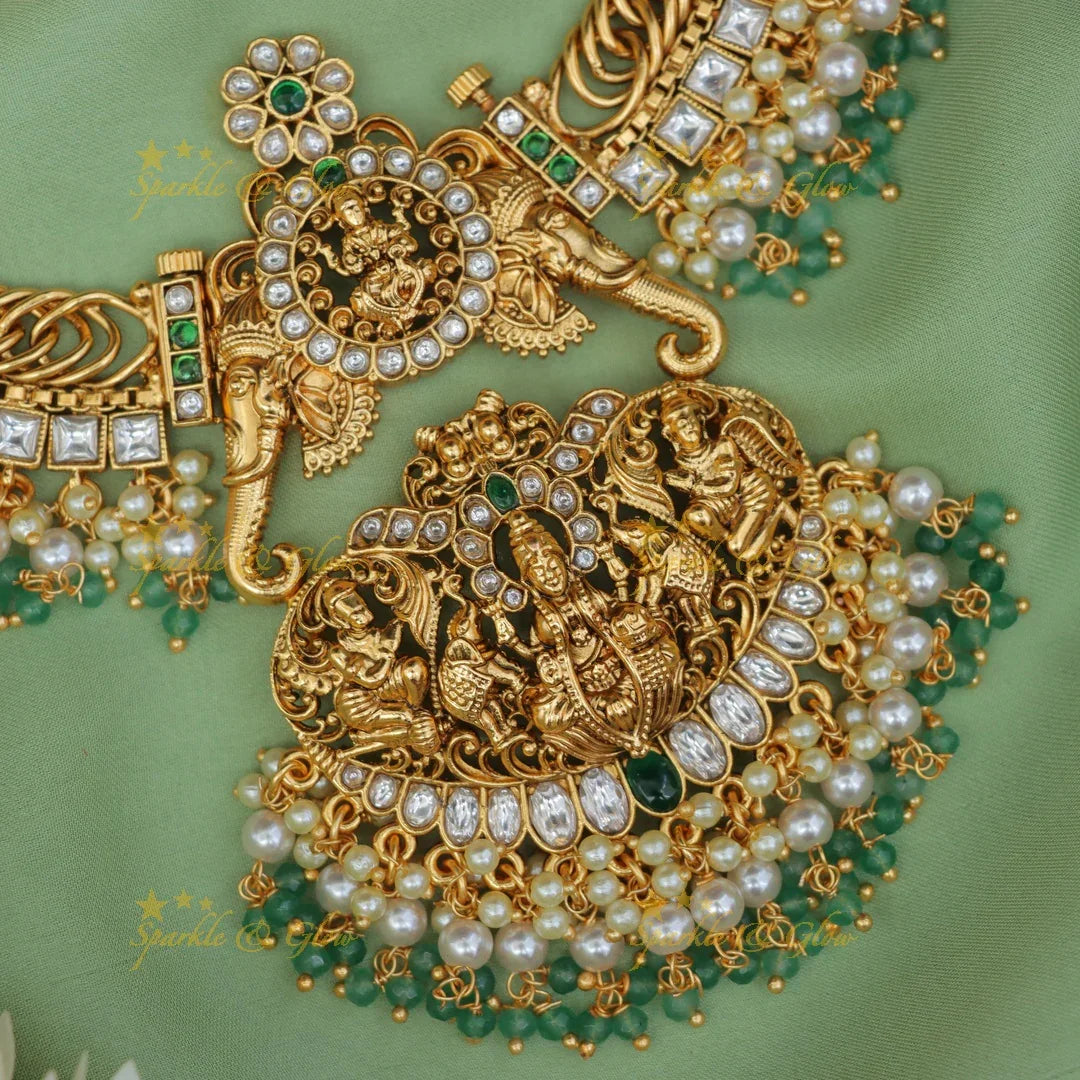 Stunning Jadau Kundan Festive Necklace - Sparkle & Glow