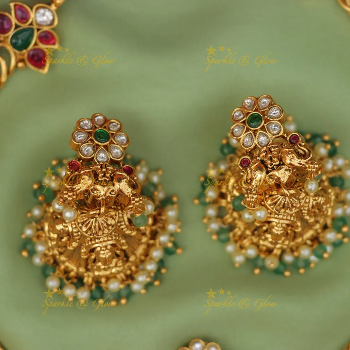 Stunning Jadau Kundan Festive Necklace - Sparkle & Glow