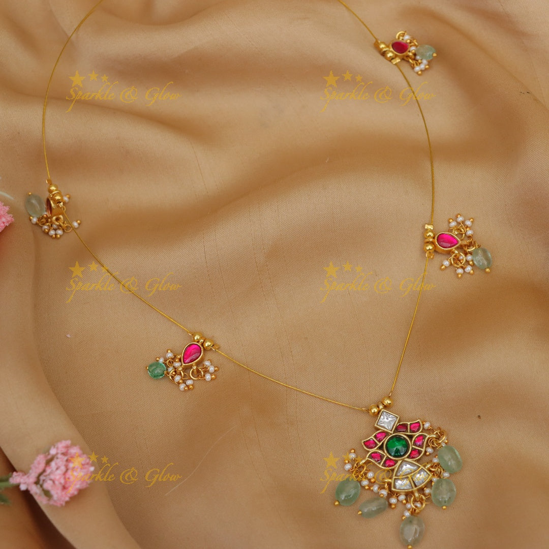 Exquisite Jadau Kundan Necklace for Festive Glamour