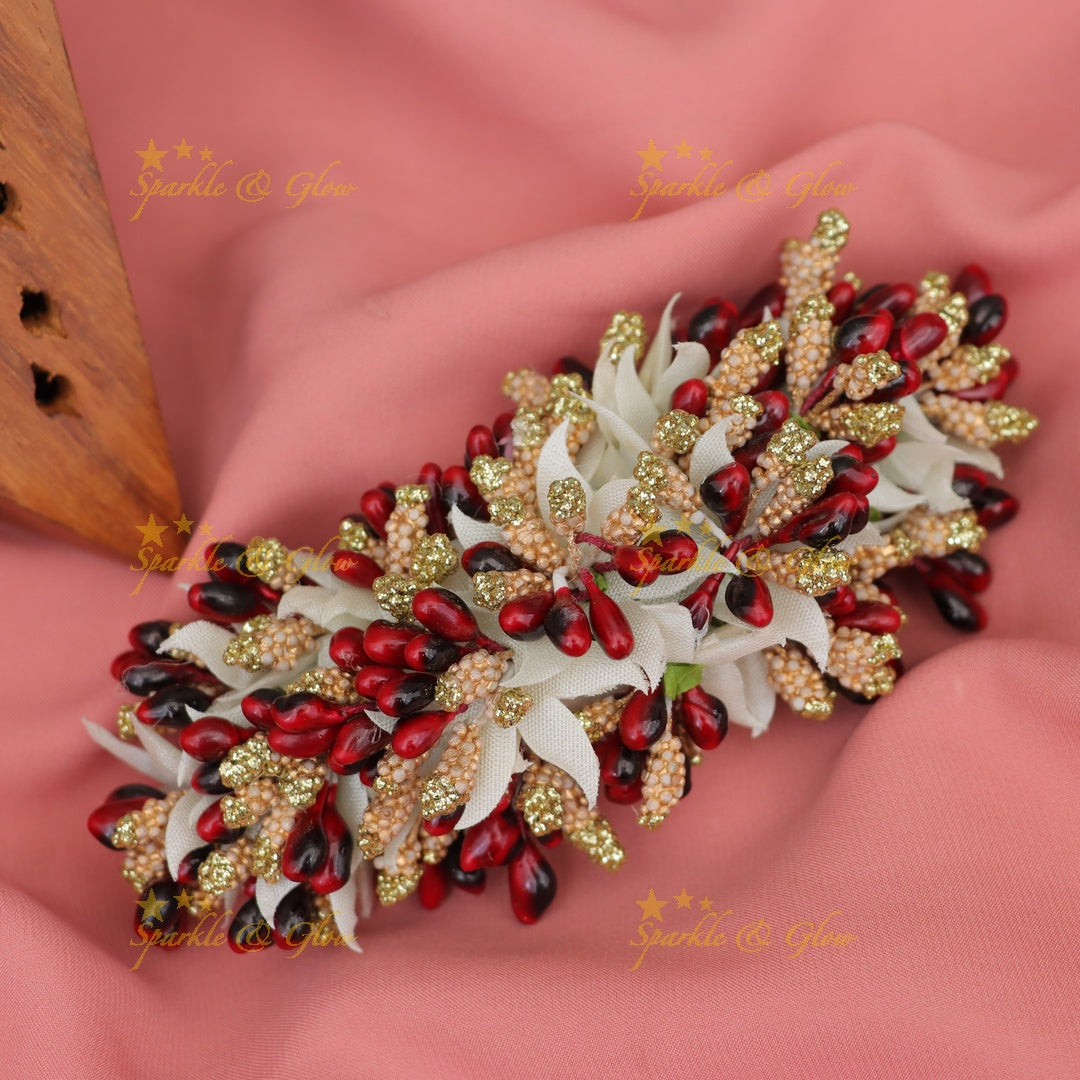 Elegant Sparkling Gold Hair Clip for Weddings