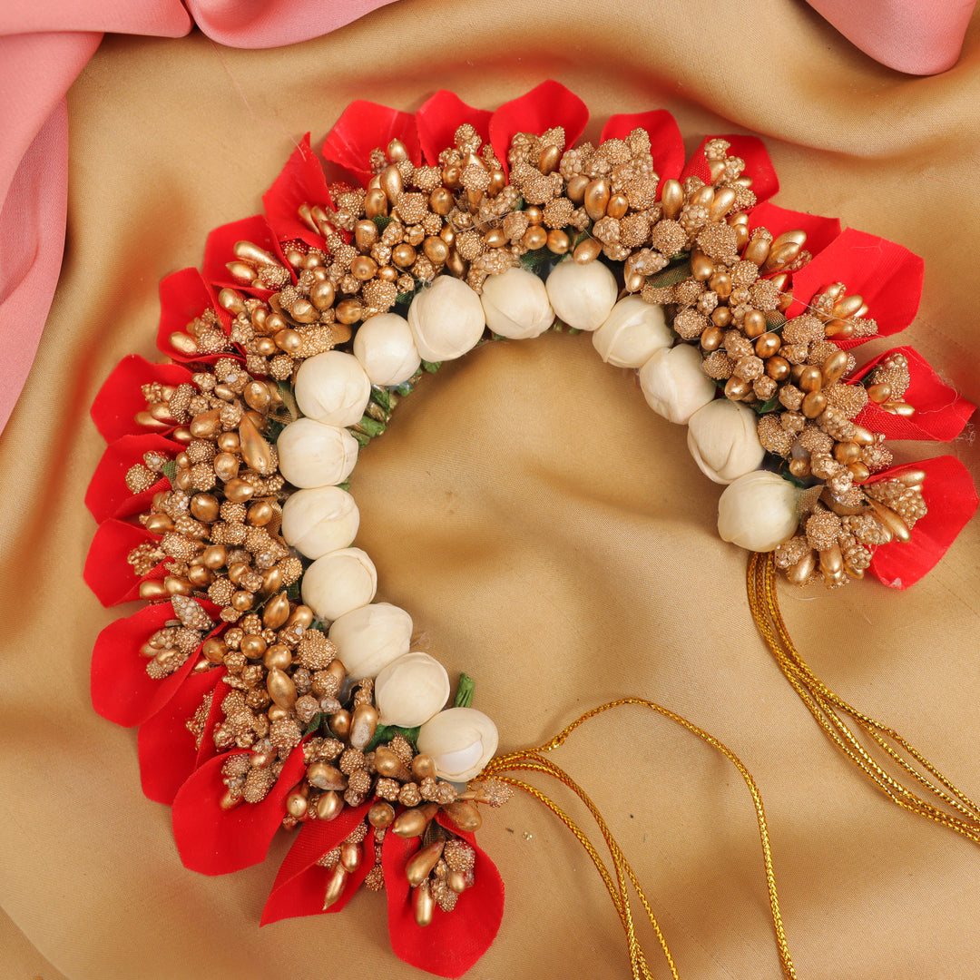 Jasmine Glitter Gajra Gold – Elegant Hair Accessory
